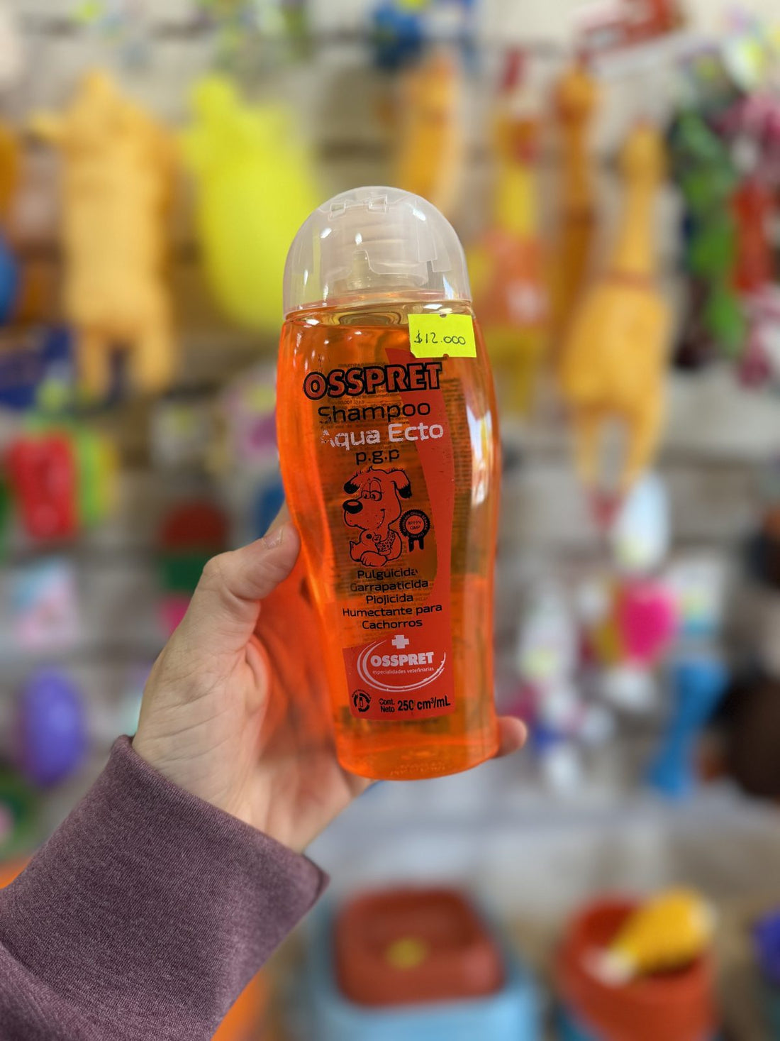 Shampoo para mascotas naranja