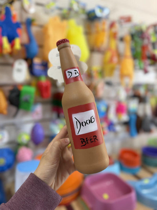 Botella de cerveza de goma Doog Beer