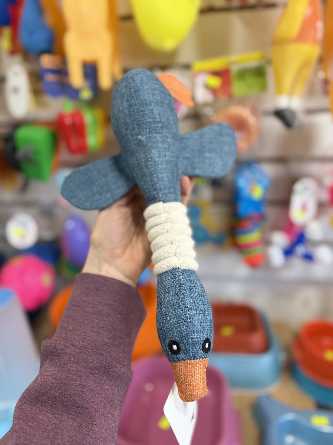 Peluche de Tela Pato Azul