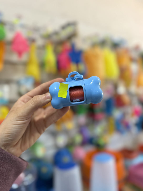 Dispensador de bolsitas higiénicas hueso celeste