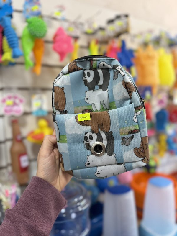 Mochila para perro estampado osos