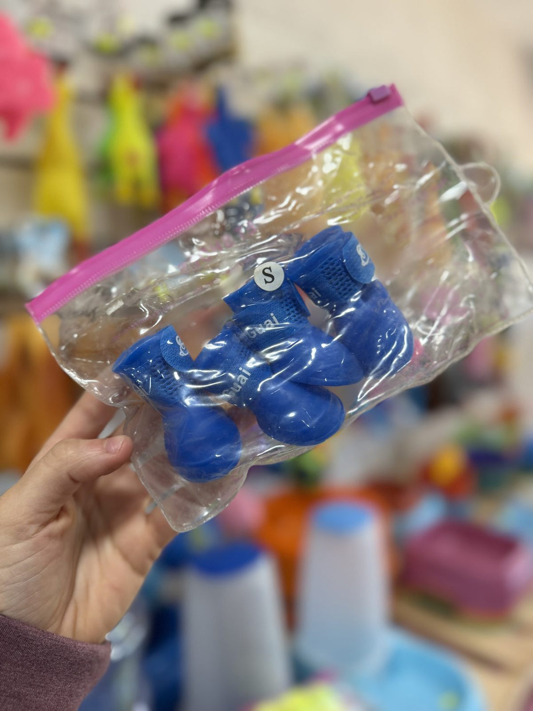 Botitas de silicona azules